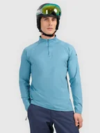 Bielizna sportowa męska - 4F Bielizna termiczna ocieplana (góra) męska - turkusowa XXL - miniaturka - grafika 1