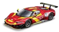 Samochody i pojazdy dla dzieci - Ferrari Racing 296 GT3 2023 Red 1:43 BBURAGO - miniaturka - grafika 1