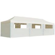 Pawilony ogrodowe - vidaXL Składany namiot z 8 ścianami bocznymi 3 x 9 m kremowy 44976 - miniaturka - grafika 1