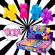 Masy plastyczne - PIESEK BALONOWY Baloon Dog GNIOTEK błyszczący PIES - miniaturka - grafika 1