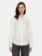 Koszule damskie - Tommy Hilfiger Koszula WW0WW43577 Biały Regular Fit - miniaturka - grafika 1