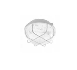 Oprawa kanałowa/ plafon 210mm, 5W 620lm, 4000K naturalna biel, obudowa IP44 IK06 biała klosz PC kratka; ROUND LED HV; LENA LIGTHING - Oprawy, klosze i abażury - miniaturka - grafika 1