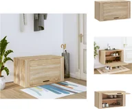 Szafki na buty - vidaXL Ścienna szafka na buty dąb sonoma 70x35x38 cm materiał drewnopochodny - Półki i szafki na buty - miniaturka - grafika 1