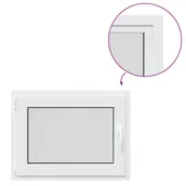 Tablice i flipcharty - vidaXL Okno piwniczne RISOR 80x60 cm uchylno-rozwierne DIN lewe białe - miniaturka - grafika 1