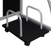 Biurka - Biurko komputerowe, czarne, 110x52x88,5 cm - miniaturka - grafika 1