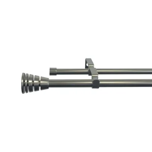 Karnisz teleskopowy podwójny Aspyral 160-300 cm nikiel 16/19 mm Inspire - Karnisze - miniaturka - grafika 1