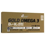 Witaminy i minerały dla sportowców - Olimp GOLD OMEGA 3 D3+K2 60 kaps - miniaturka - grafika 1