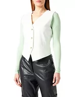 Kamizelki damskie - s.Oliver BLACK LABEL Kamizelka damska, biały, 36 - miniaturka - grafika 1