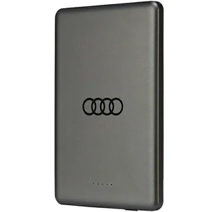 Audi Powerbank indukcyjny 15W 5000mAh szary/grey Big Logo MagSafe AU-MWPB5000-GT/D1-GY - Powerbanki - miniaturka - grafika 1