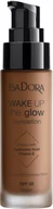 Podkłady do twarzy - IsaDora Wake Up the Glow Foundation SPF50 9W - miniaturka - grafika 1