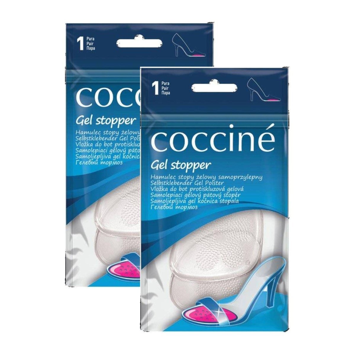 2x Żelowe hamulce do stopy wkładki do butów coccine