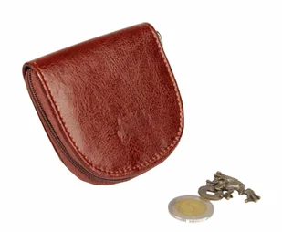 Podkówka Półokrągła Kominek 2w1 Skóra Naturalna ELKOR (PL) Średnia - Portfele - miniaturka - grafika 8