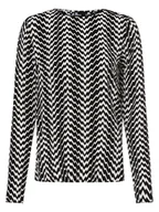 Bluzki damskie - The Kooples - Bluzka damska, czarny|biały|wielokolorowy - miniaturka - grafika 1