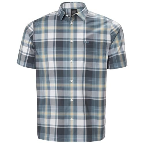 Helly Hansen Męska koszula Fjord Qd Ss 2.0, granatowa, S