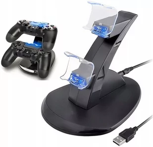 Ładowarka Stacja Dokująca 2 X Pad Ps4 Kontroler - Akcesoria do Playstation - miniaturka - grafika 1