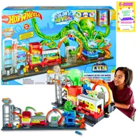 Zabawki konstrukcyjne - HOT WHEELS WIELKI ZESTAW - COLOR REVEAL MEGAMYJNIA ATAK OŚMIORNICY 120 CM XXL PREZENT + EBOOK - miniaturka - grafika 1