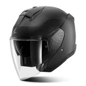 Kaski motocyklowe - Kask Otwarty Shark Skwal Jet Matowy CzarnyM - miniaturka - grafika 1