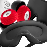 Akcesoria do bielizny - Opaska na oczy 3D zaciemniająca + Zatyczki do uszu silikonowe wielorazowe - miniaturka - grafika 1