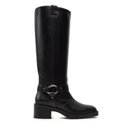Kozaki damskie - Kozaki Stuart Weitzman Jax SJ176 Czarny - miniaturka - grafika 1