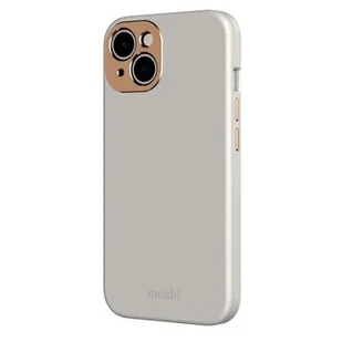 Moshi Etui Napa Slim MagSafe do iPhone 14 szare - Etui i futerały do telefonów - miniaturka - grafika 1