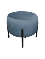 Fotele i pufy dla dzieci - Pufa WILFRED MG VELVET ciemnoniebieska - POLECA nas aż 98% klientów - ZAMÓW (91 822 80 56) - miniaturka - grafika 1