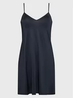 Bielizna nocna - Hanro Koszula nocna Deluxe 1065 Czarny Regular Fit - miniaturka - grafika 1