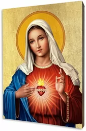 Ikona Serce Maryi - Ikony i obrazy sakralne Ikona Serce Maryi - Ikony i obrazy sakralne - miniaturka - grafika 1