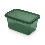 Pudełka i szkatułki - POJEMNIK PUDEŁKO Z POKRYWĄ ORGANIZER 4,5L ZIELONY - miniaturka - grafika 1
