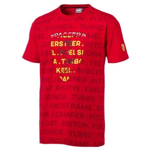 Koszulka męska Puma 57782801 SF BIG SHIELD Czerwona - Koszulki męskie - miniaturka - grafika 1