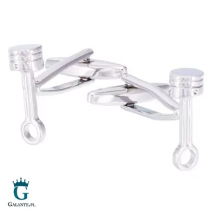 Spinki do mankietów tłoki silnikowe X2 NC089 - Spinki do mankietów i krawatów - miniaturka - grafika 2