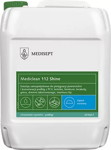 Floor MediSept Shine emulsja do pielęgnacji podłóg 5 litrów - Środki do podłóg i mebli - miniaturka - grafika 1