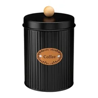 Pojemniki kuchenne - Pojemnik metalowy SIMO COFFEE czarny - miniaturka - grafika 1