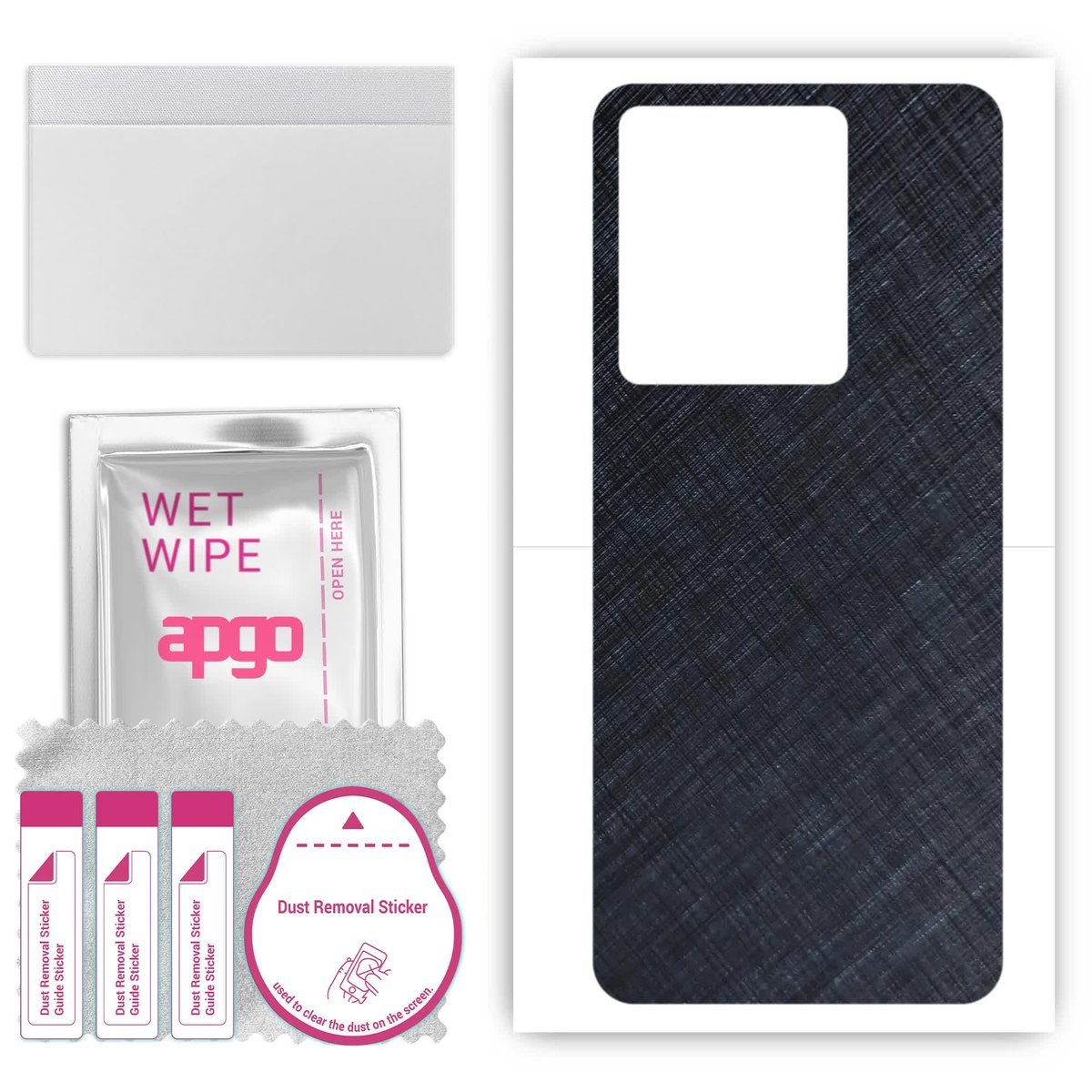 Folia naklejka skórka strukturalna na TYŁ do Vivo Y55 4G Vietnam - Tytan Niebieski - apgo SKINS