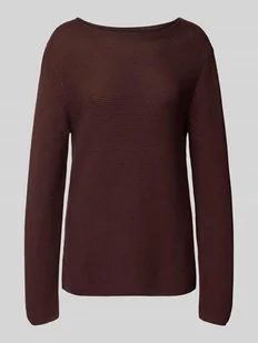 Sweter z dzianiny o kroju regular fit z czystej bawełny - Swetry damskie - miniaturka - grafika 1