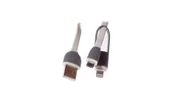 Kable USB - Libox Kabel USB-micro USB/iPhone 2A 1m LB0066W LIBOX - miniaturka - grafika 1