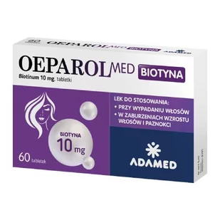 OeparolMed Biotyna 10 mg, 60 tabl. - >>> DARMOWA od 149zł <<<- - Włosy, skóra, paznokcie - miniaturka - grafika 1