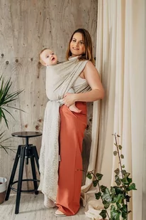 LennyLamb, Chusta tkana, Lotos Naturalny, 4 - 3,6 m - Chusty do noszenia dzieci - miniaturka - grafika 1