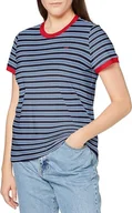 Koszulki i topy damskie - Damska koszulka t-shirt Lee YARN DYE STRIPE TEE S - miniaturka - grafika 1