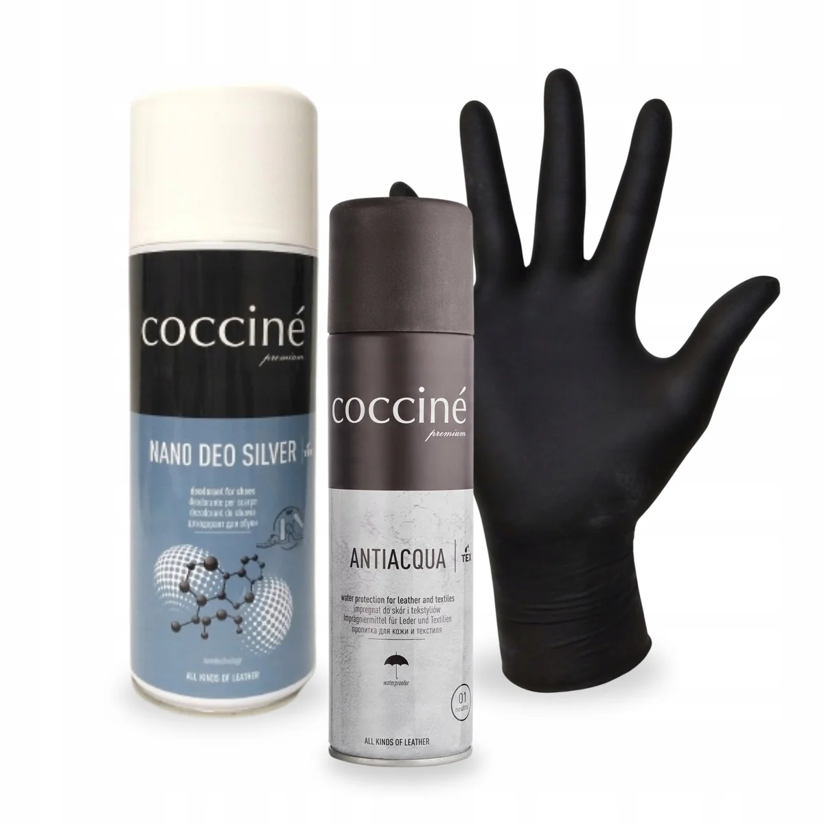 Dezodorant Nano Deo Silver z Impregnatem i Rękawiczkami Coccine 3w1