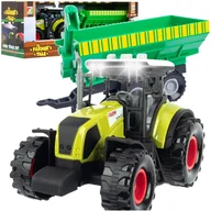 Samochody i pojazdy dla dzieci - Ciągnik Traktor z przyczepą Farm Światło LED Dźwięki Pojazd rolniczy - miniaturka - grafika 1