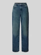 Spodnie damskie - Jeansy o kroju baggy fit z wysokim stanem i 5 kieszeniami model ‘JOSIE’ - miniaturka - grafika 1
