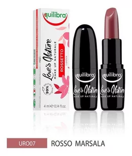 EQUILIBRA Loves Nature pomadka do ust 07 Red Marsala 4ml - Szminki - miniaturka - grafika 1