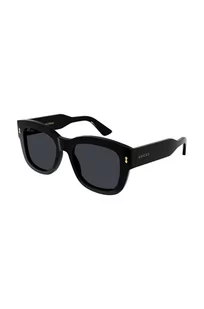 Gucci okulary przeciwsłoneczne męskie kolor czarny - Okulary przeciwsłoneczne - miniaturka - grafika 1