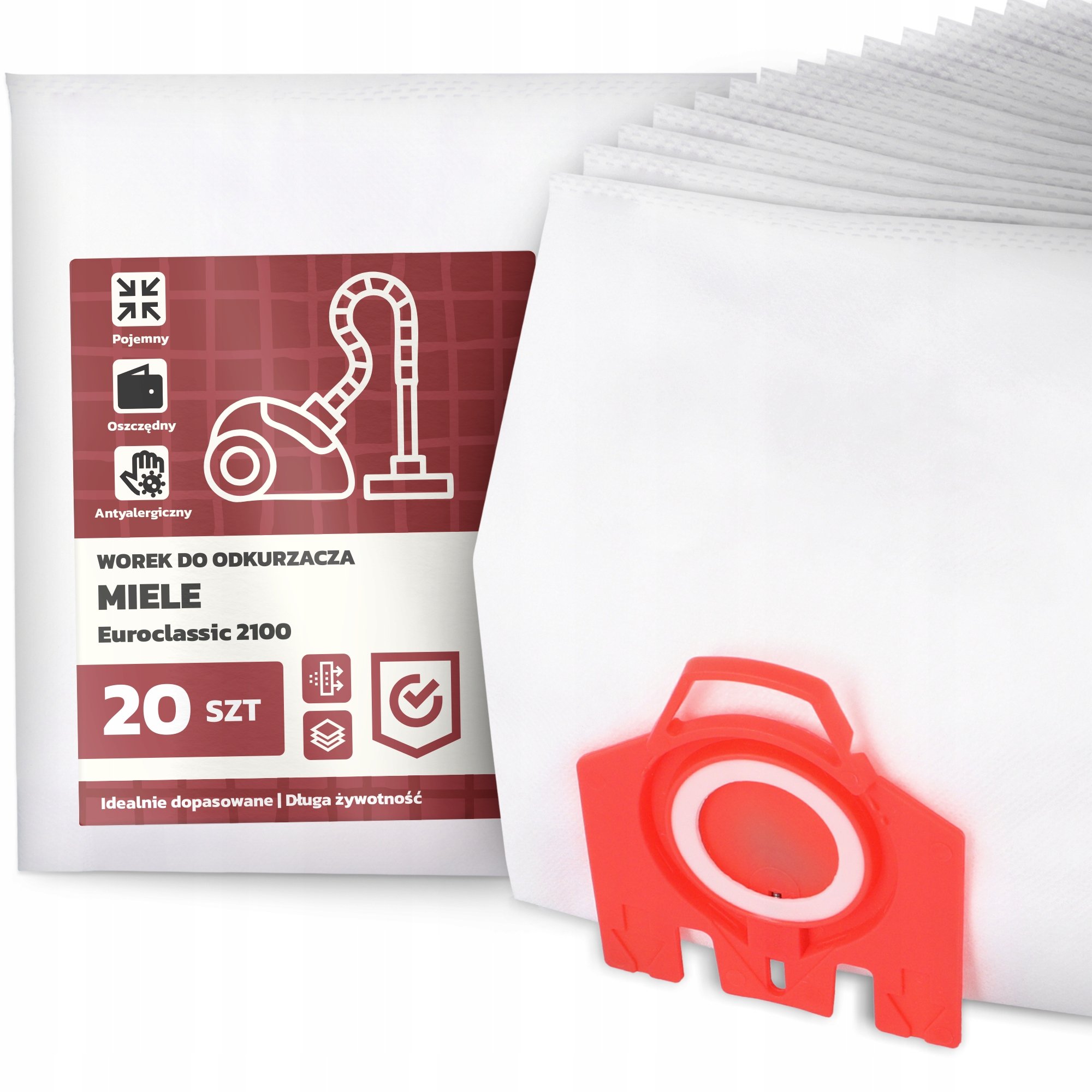 20x Worek do Odkurzacza Miele Euroclassic 2100 Syntetyczny Torba Worki G9