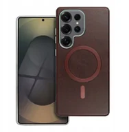 Etui i futerały do telefonów - Futerał GENTLEMAN MAG COVER kompatybilny z MagSafe do SAMSUNG S25 brązowy - miniaturka - grafika 1