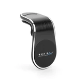 Uchwyty samochodowe do telefonów - Uchwyt samochodowy magnetyczny czarny do kratki nawiewu - miniaturka - grafika 1