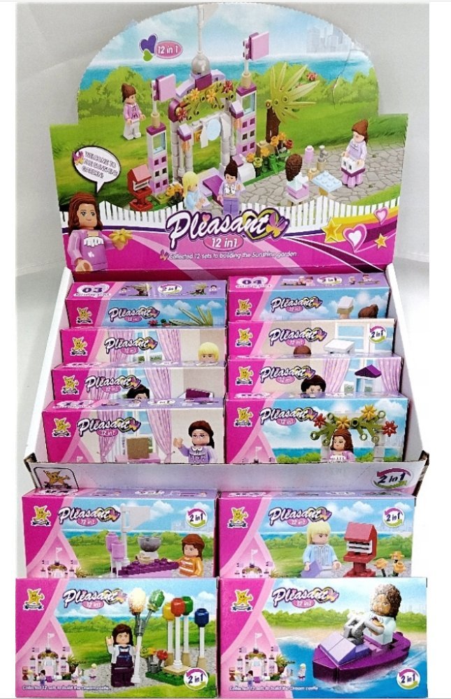 Mini Zestaw Klocków Dla Dziewczynki Figurka Meble Drzewka Akcesoria 6+
