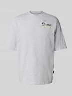 Koszulki męskie - T-shirt o kroju oversized z wyhaftowanym logo model ‘JAIDEN’ - miniaturka - grafika 1