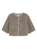 Bluzy i sweterki niemowlęce - Noppies Kurtka polarowa w kolorze szarym - miniaturka - grafika 1