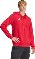 Bluzy męskie - Bluza męska adidas Entrada 26 FZ Hoody czerwona KF5944 XL - miniaturka - grafika 1